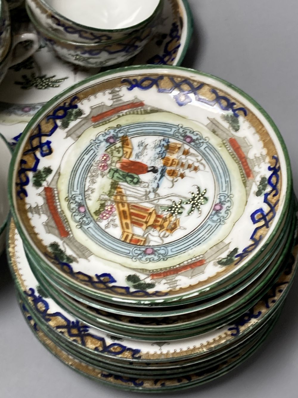 Two Chinese blue and white baluster jars and covers, a ginger jar, a bowl, etc., all early 20th century